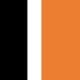 Black White and Dusty Orange